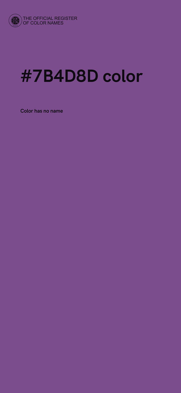 #7B4D8D color image