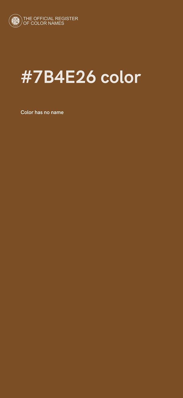 #7B4E26 color image