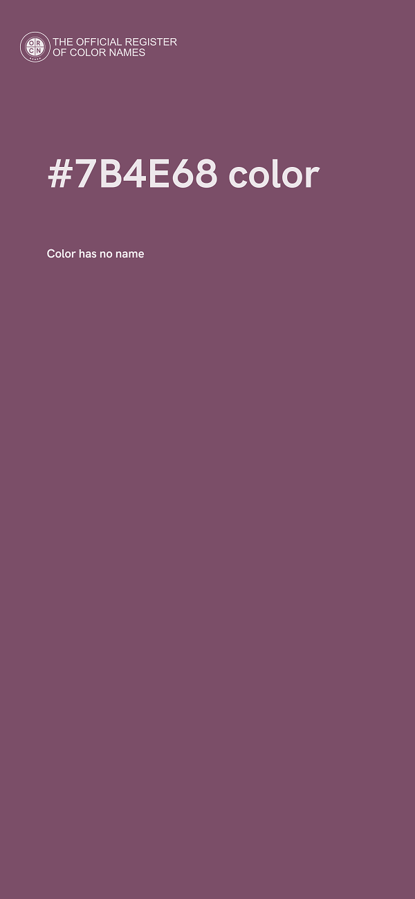 #7B4E68 color image