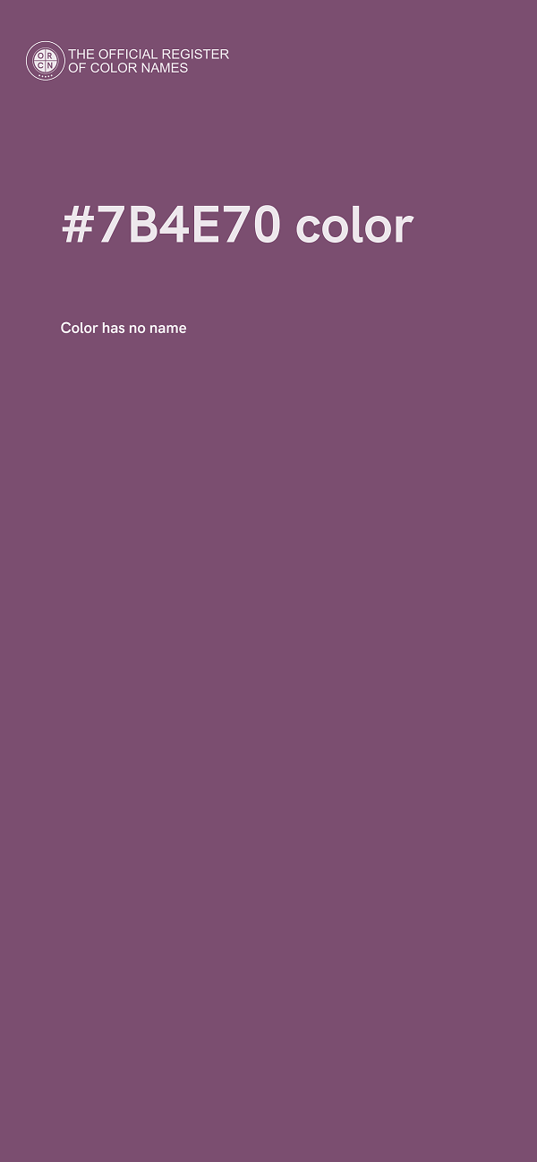 #7B4E70 color image