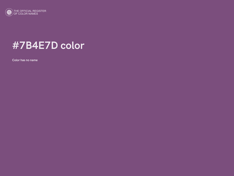 #7B4E7D color image