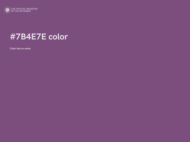 #7B4E7E color image