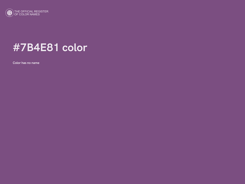 #7B4E81 color image