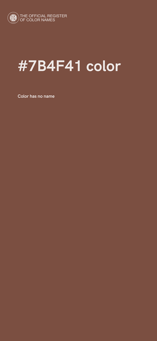 #7B4F41 color image