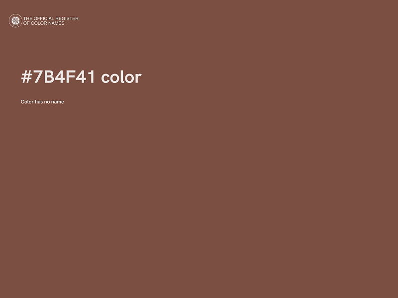 #7B4F41 color image