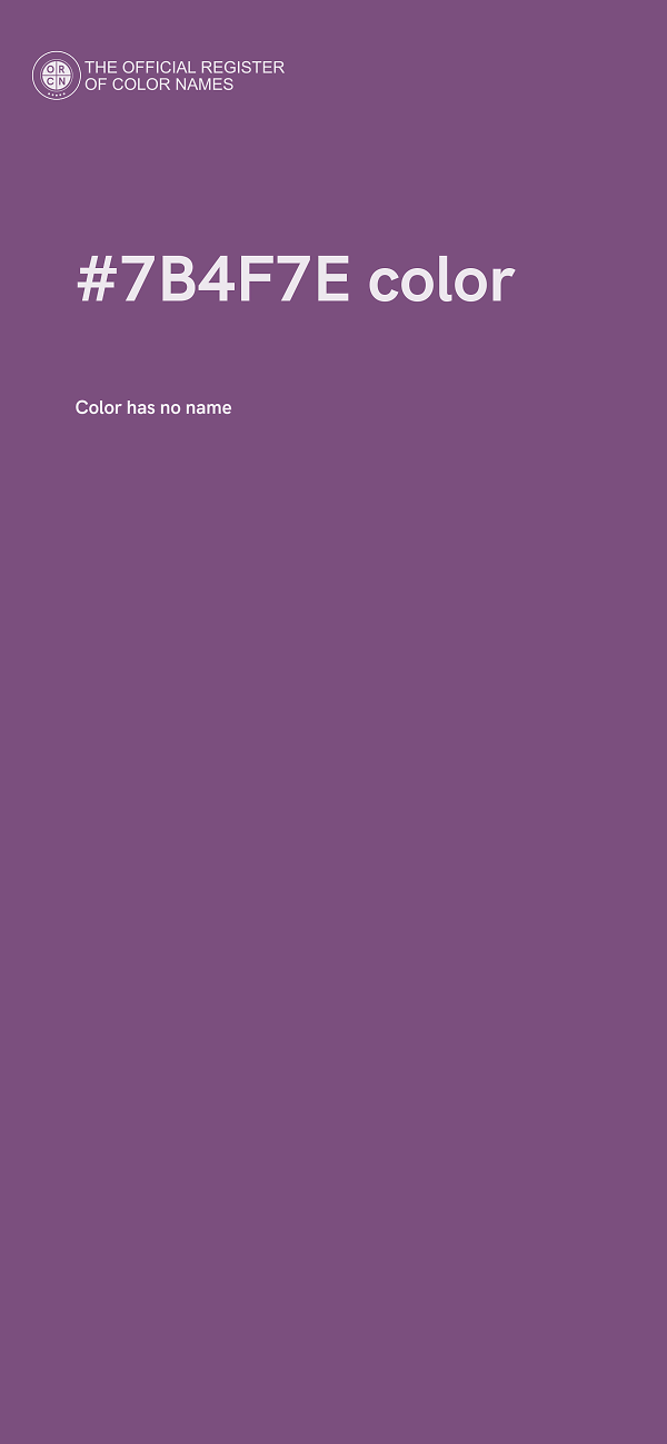 #7B4F7E color image