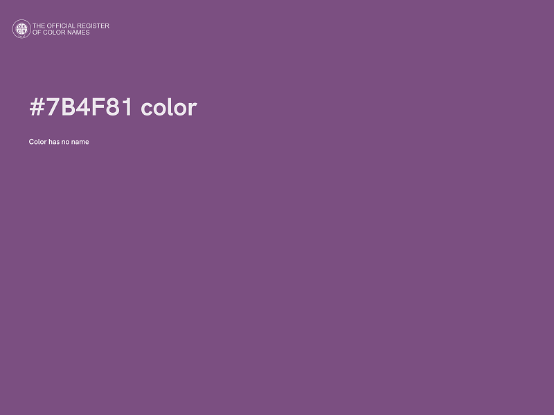 #7B4F81 color image