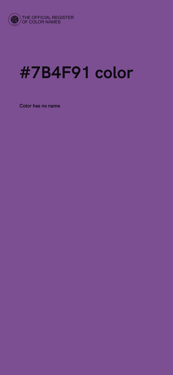 #7B4F91 color image