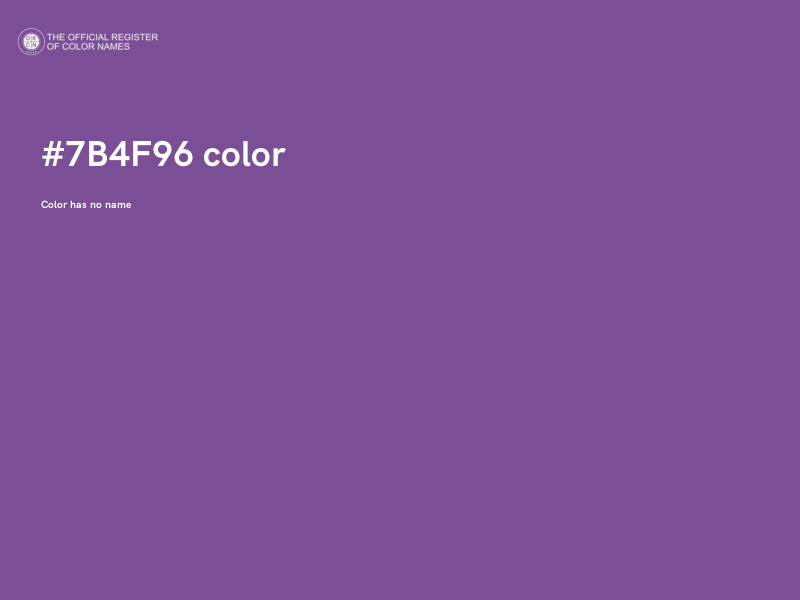#7B4F96 color image