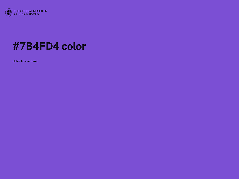 #7B4FD4 color image
