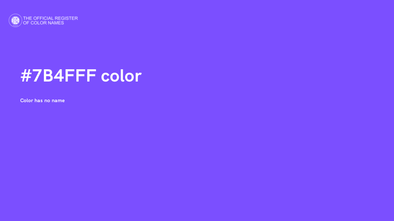 #7B4FFF color image