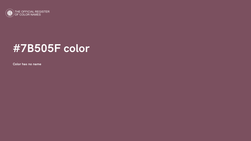 #7B505F color image