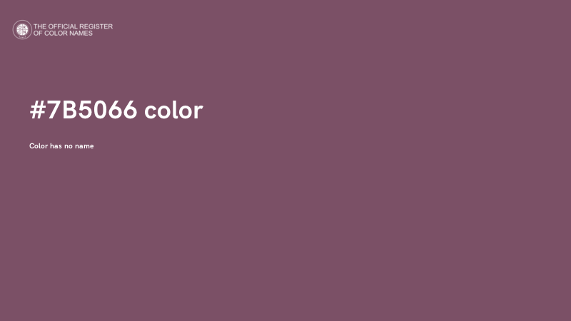 #7B5066 color image