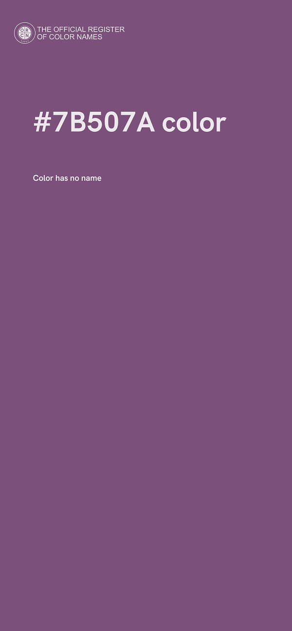 #7B507A color image