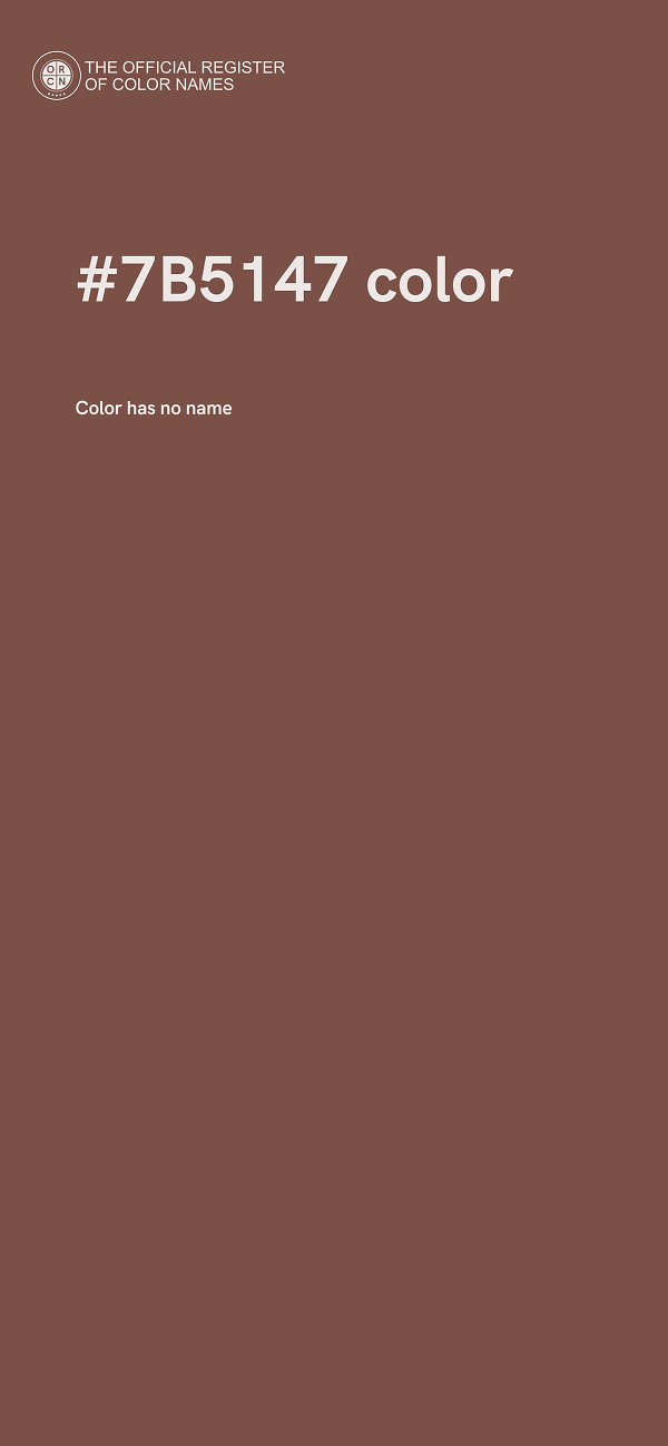#7B5147 color image