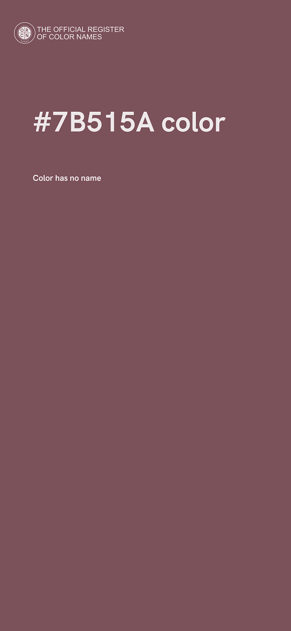 #7B515A color image