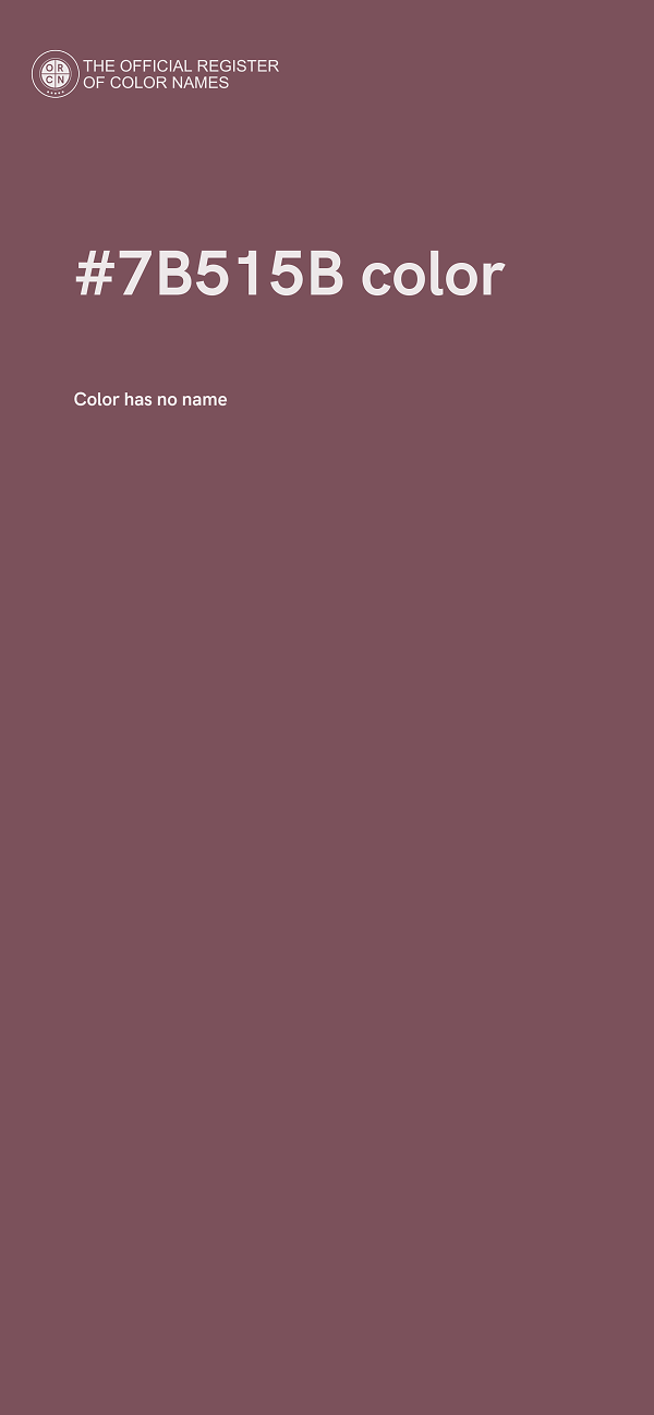 #7B515B color image