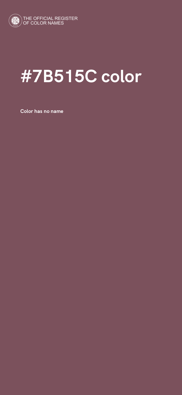 #7B515C color image