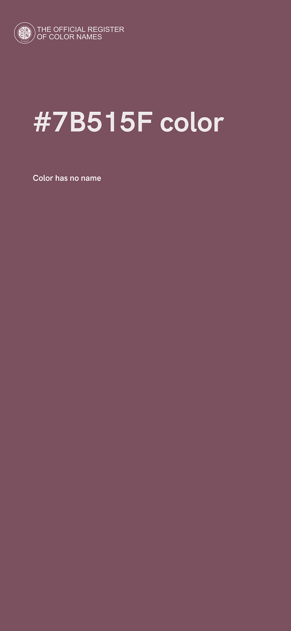 #7B515F color image
