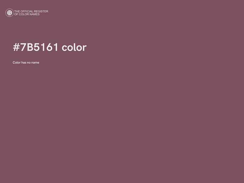 #7B5161 color image