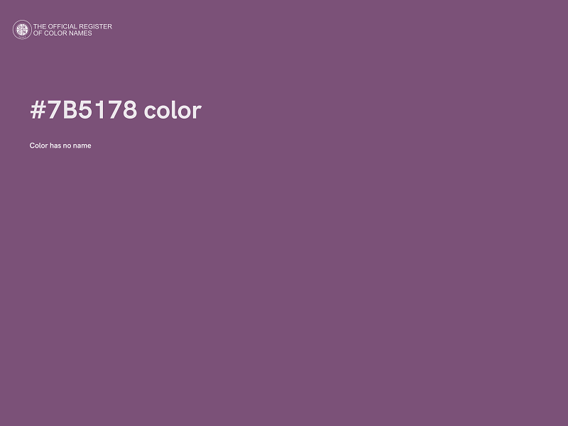 #7B5178 color image