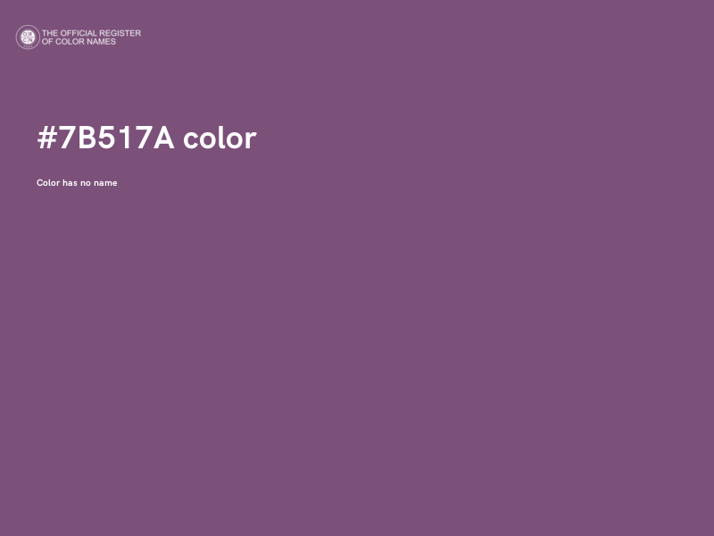#7B517A color image