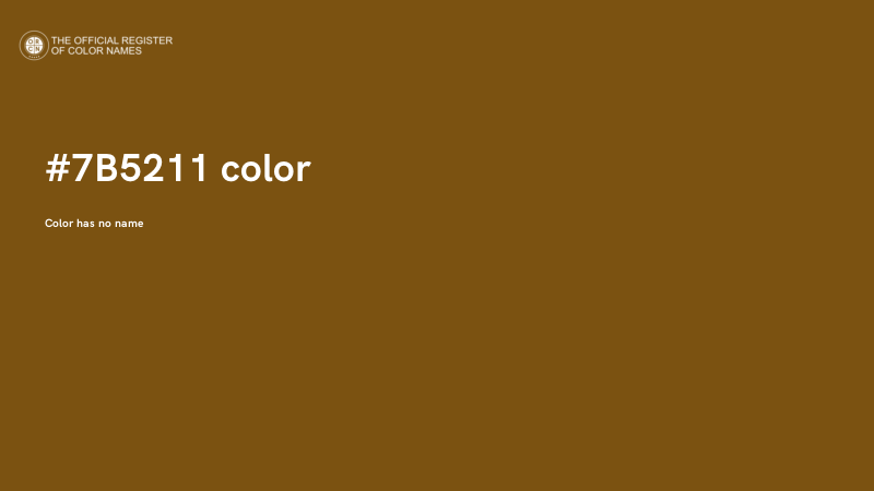 #7B5211 color image