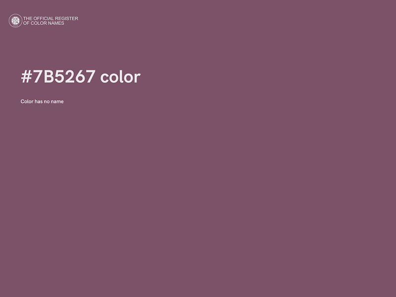#7B5267 color image