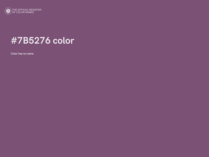 #7B5276 color image