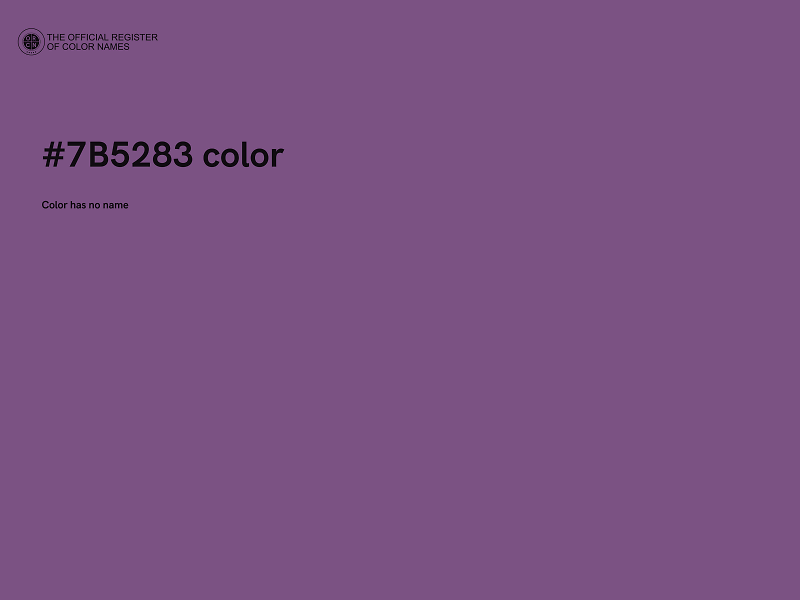 #7B5283 color image