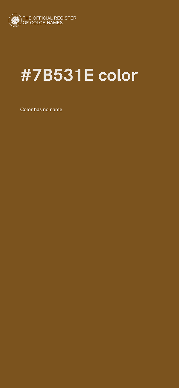 #7B531E color image
