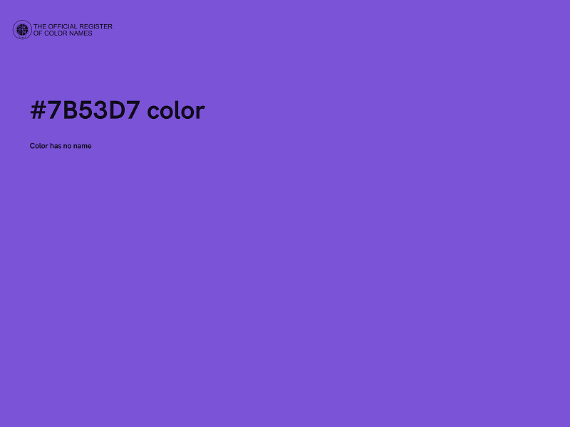 #7B53D7 color image