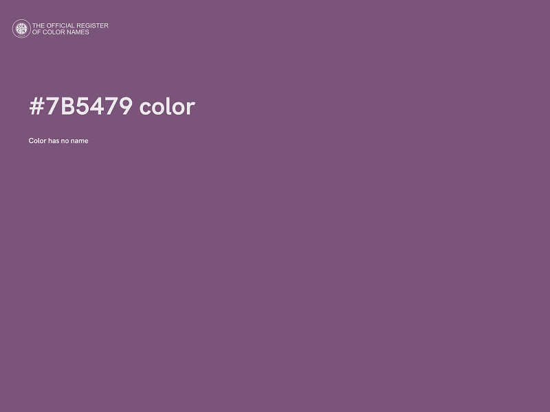 #7B5479 color image