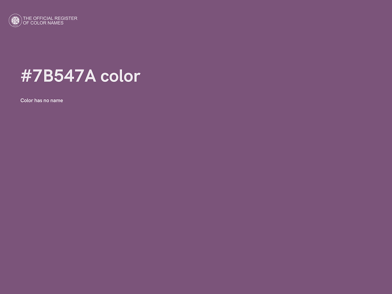 #7B547A color image