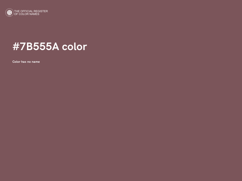 #7B555A color image