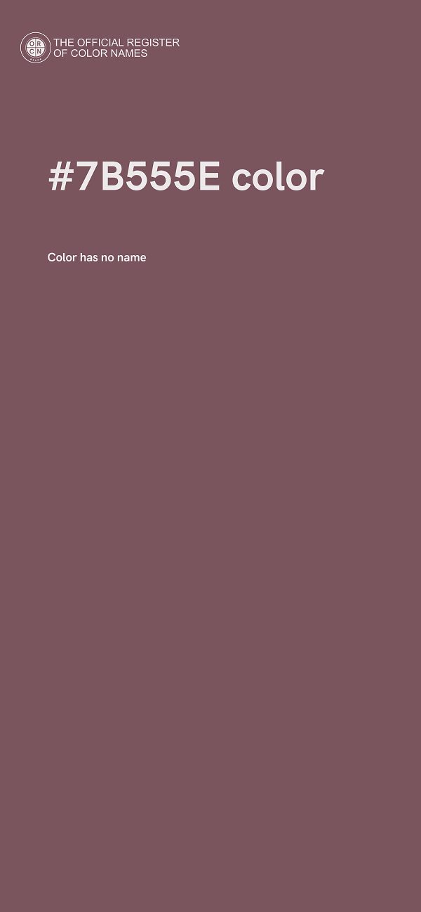 #7B555E color image