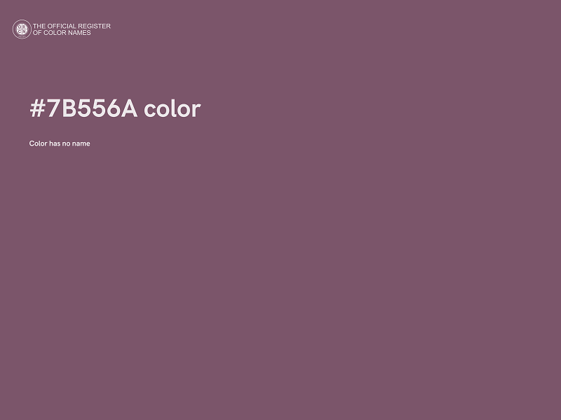 #7B556A color image