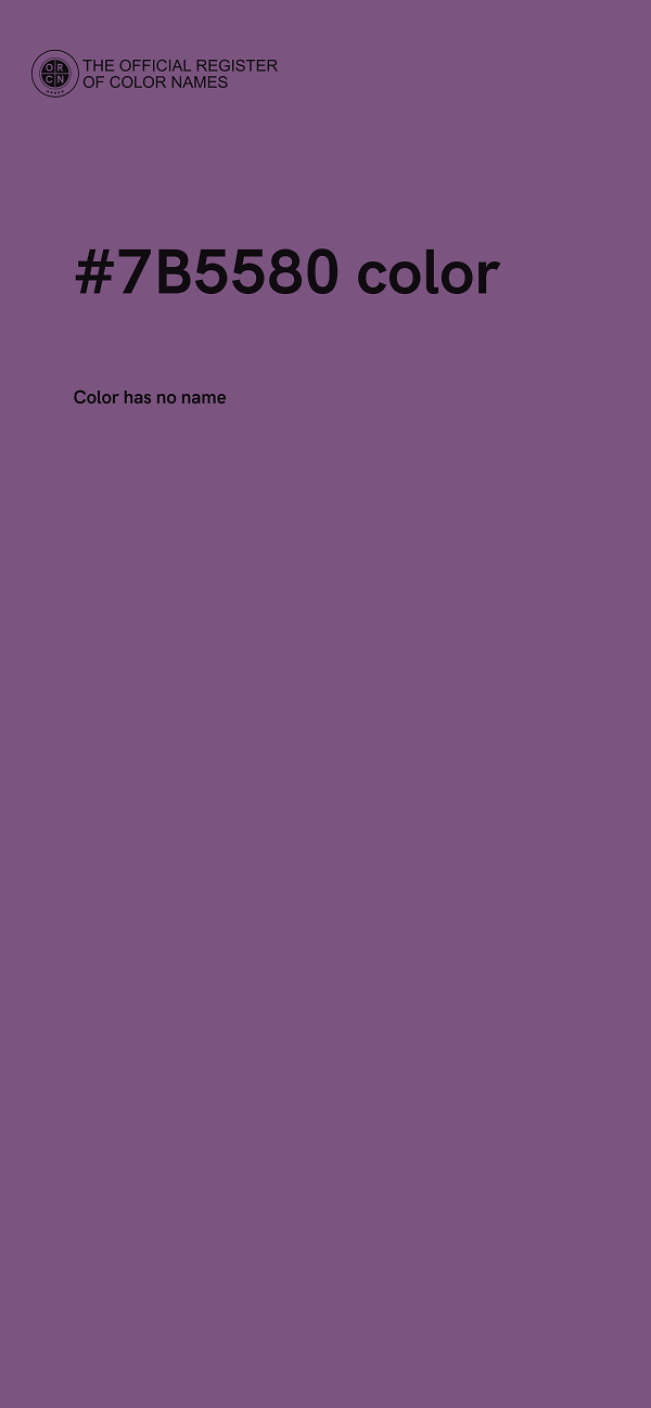 #7B5580 color image