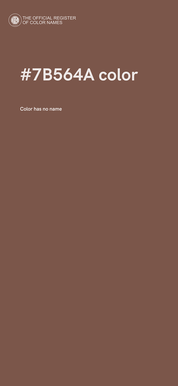 #7B564A color image