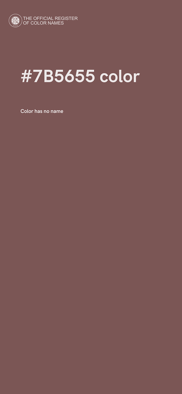 #7B5655 color image