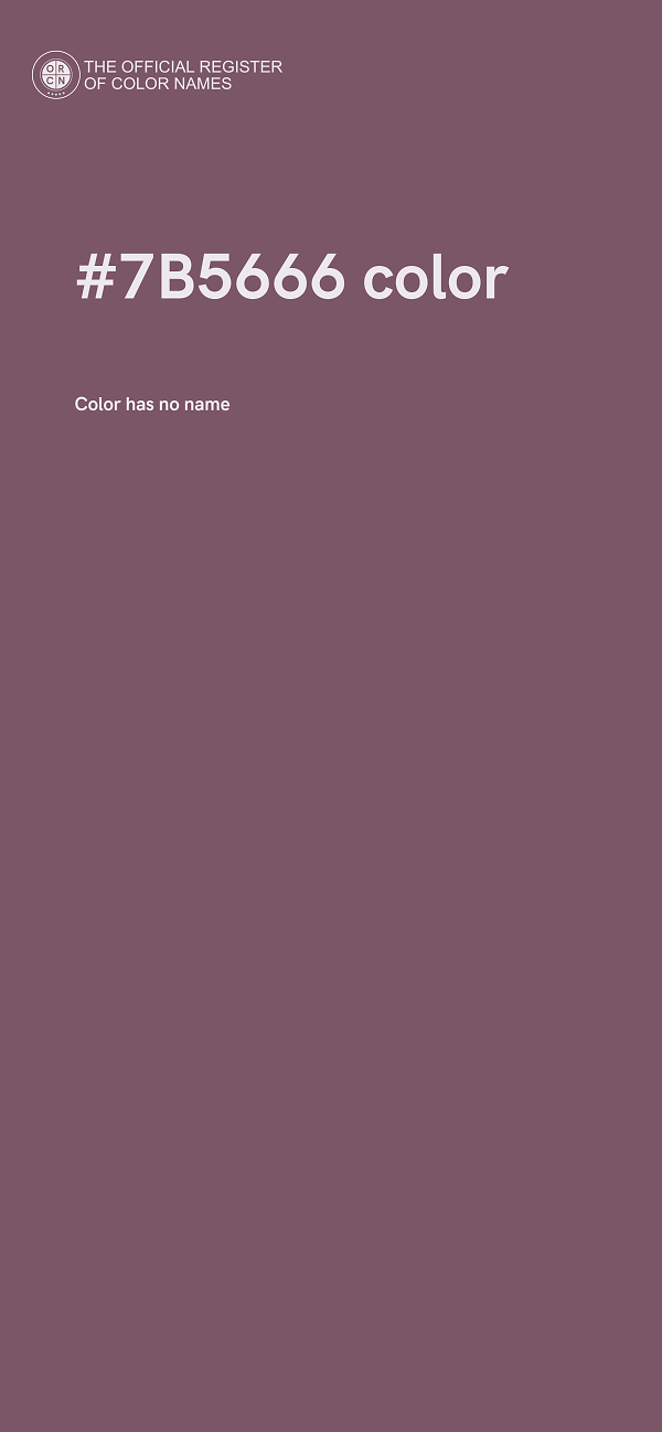 #7B5666 color image