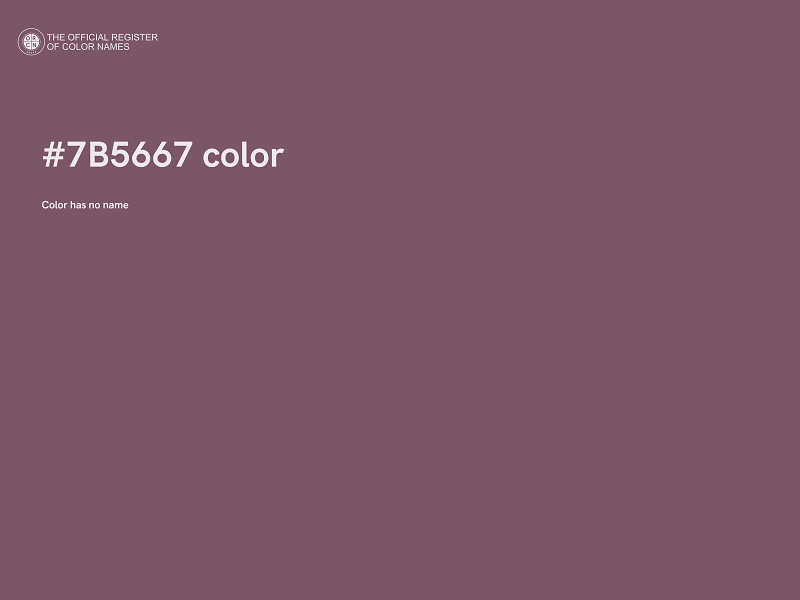 #7B5667 color image