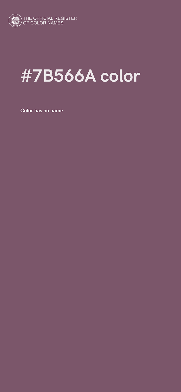 #7B566A color image