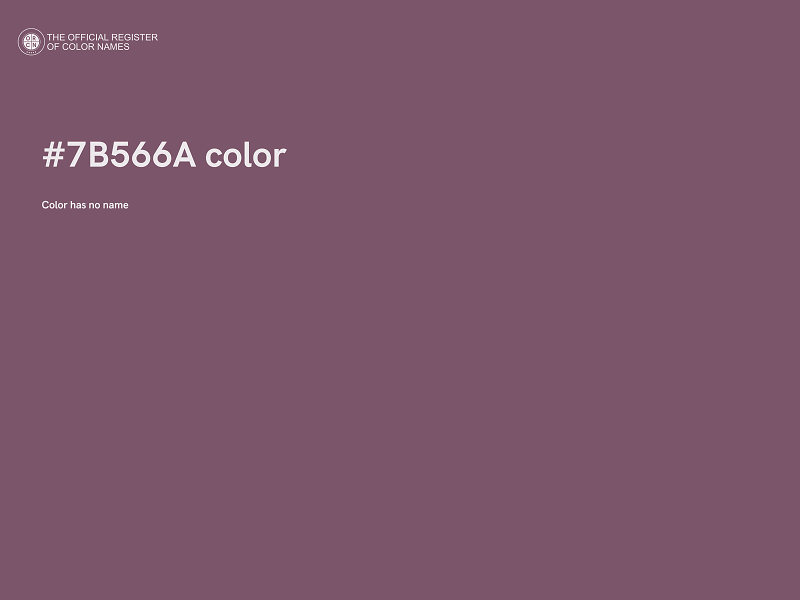 #7B566A color image