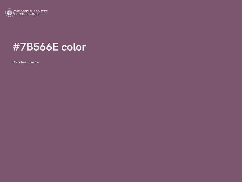 #7B566E color image