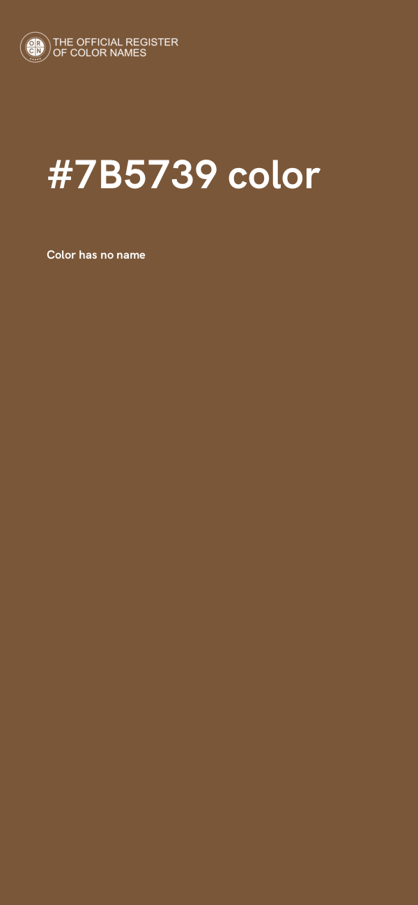 #7B5739 color image