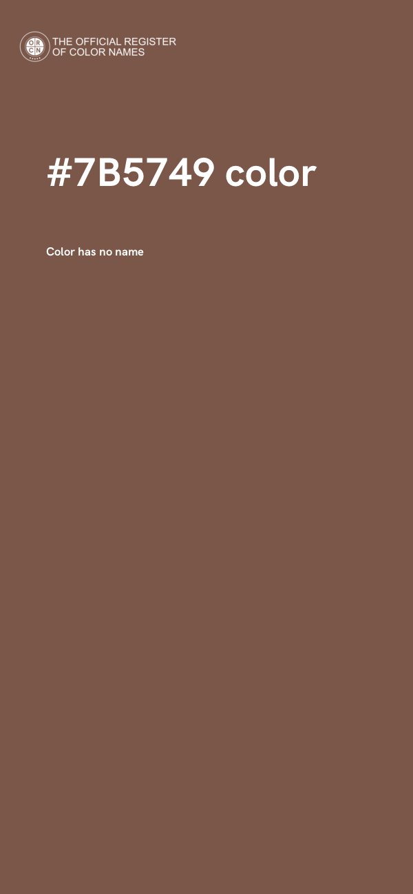 #7B5749 color image