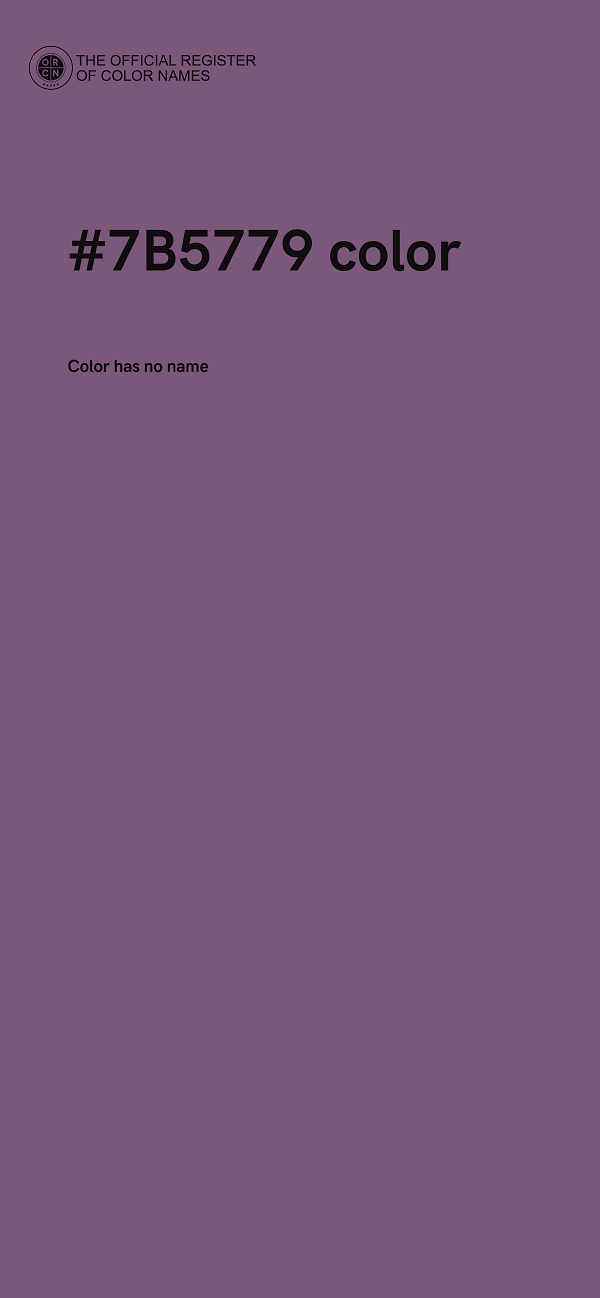 #7B5779 color image