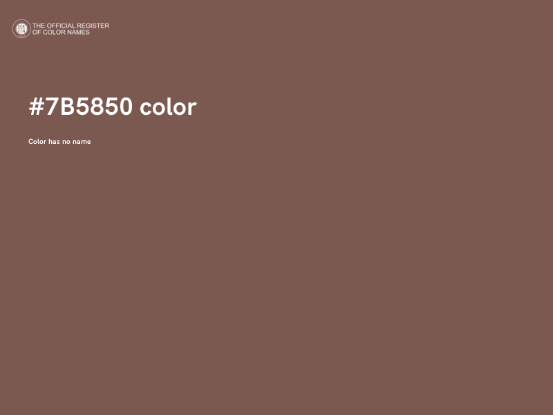 #7B5850 color image