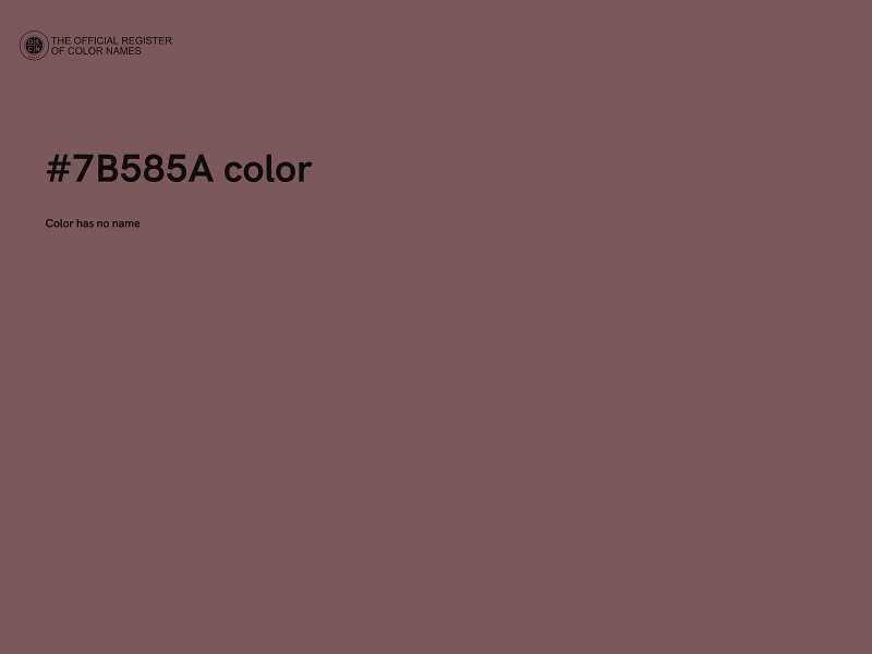 #7B585A color image